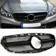 1pc Blk Front Griile Grill For 2014 2015-2016 Benz E-class W212 Amg Body Kit
