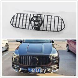 1PC BLK Front Grille Panamericana Grill For Mercedes Benz GT R GLE SUV W167 2020