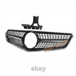 1PC Front Grille Grill For E Class W207 C207 Coupe 2009 2010-2013 BLK Diamond