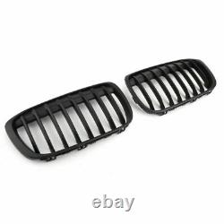 1 Pair Front Kidney Grille Grill Fit BMW 2016+ F48 F49 X1 X-Series Matte Blk UK