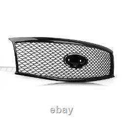 1x Front Bumper Grill Grille Mesh For Infiniti M37 M56 11-13 Q70 14-15 Gloss BLK