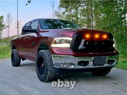2013-18 Dodge Ram 1500 Radiator Grille with Letters & LED (Rebel Style)