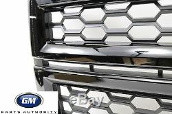 2014-2015 Chevrolet Silverado 1500 Front Grille 23235956 Gloss Black with Blk Mesh