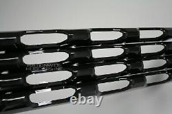 2019-2021 Chevy Silverado 1500 Gloss Black Snap On Grille Overlay Grill Covers
