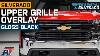 2019 2021 Silverado 1500 Upper Grille Overlay Gloss Black Review U0026 Install