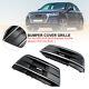 2pcs Front Bumper Cover Grille Bezel Insert Fit Audi Q5 2018-22 Blk/chrome A9