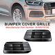 2pcs Front Bumper Cover Grille Bezel Insert Fit Audi Q5 2018-22 Blk/chrome D1