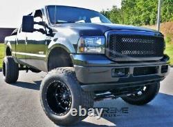 99-04 Ford F250 F350 Excursion 00-04 Mesh Grille Gloss Black Bolt On