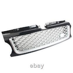 ABS Front Grille Upper Grill for Range Rover Sport 2010-2013 11 12 Sliver+BlK