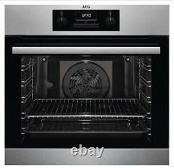AEG BEB231011M SurroundCook INTEGRATED SINGLE OVEN, S/STEEL BLK GLASS A RATED