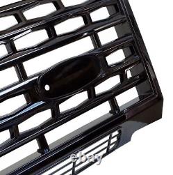 Adventure Edition Style Grille Gloss Black for Land Rover Defender with badge