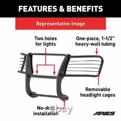 Aries 1.5 Grille Guard Kit Carbon Steel SemiGloss BLK for Toyota 4Runner 10-18