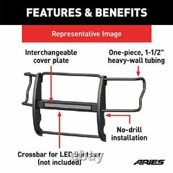 Aries Pro 1.5 Grille Guard Kit Carbon Steel Texture BLK for Ford F150 09-14