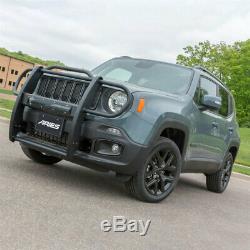 Aries Pro 1.5 Grille Guard Kit Carbon Steel Texture BLK for Jeep Renegade 15-18