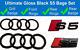 Audi S5 Gloss Black Badge Rings Grille Boot Kit Badge Emblem Set Glossy Blk