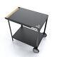 Bbq Trolley Grill Table Side Table Outdoor Bbq Serving Cart 50 X 72 Cm