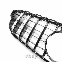 BLK Front Bumper Grille For Mercedes Benz C Class W205 2015-18 With Camera Hole WO