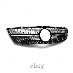 BLK Front Bumper Grille Grill Cover For Mercedes-Benz R231 SL-Class 2013-2016