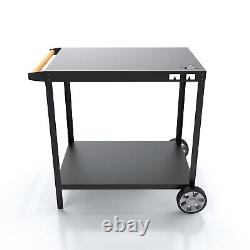 Barbecue Cart Grill Table Side Outdoor BBQ Serving Trolley 50 X 72 CM