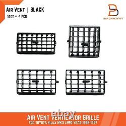 Black Air Vent Ventilator Grille FIT Toyota Pickup Hilux LN85 LN90 LN106 89-97