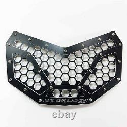 Black Custom Billet Grille 1pc Front Can Am X3 2 and 4 Seat Models 2017 Upgrade
