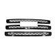 Black Grille Overlay Trims (3 Pieces Kit) For 2020 2021 Gmc Acadia Sle Slt At4