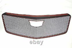 Black Horse 2015-2019 Cadillac CTS Overlay Grille Trims Gloss Black