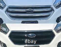 Black Horse 2017-2019 Ford Escape Overlay Grille Trims Gloss Black