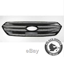 Black Horse Overlay Grille Fits 13-19 Ford Taurus BH-ABS6425BLK Trims