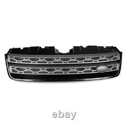 Black + Matte Grey Front Grill Top Grill for Land Rover Discovery Sport 15-19