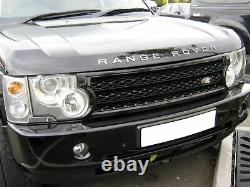 Black Supercharged conversion grille for Range Rover L322 03-05 Vogue grill