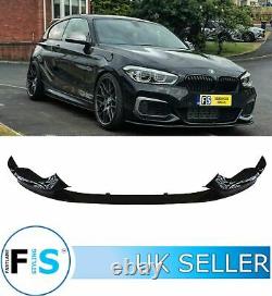 Bmw 1 Series F20 F21 M Performance Style Front Grille & Splitter Gloss Blk 15-19