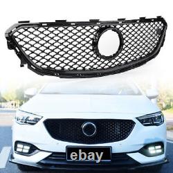 Car Front Bumper Grill Radiator Grill For 2017-2019 Buick Shelf Black ABS