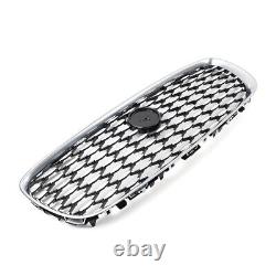 Chrome Air Inlet Front Bumper Upper Mesh Grill for Jaguar XF 2016-2019