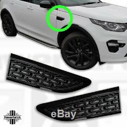 Dynamic Black kit for Discovery Sport=front grille+side vents+rear number plate