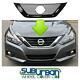 Fits 2016-2018 Nissan Altima # Gi436blk Abs Gloss Black Tape On Grille Insert
