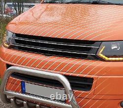 FOR VW T5 bus facelift 09-15 ABS radiator grille front grille without emblem with crescent