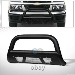 Fit 04-12 Colorado/Canyon Textured Blk Studded Mesh Bull Bar Bumper Grille Guard