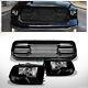 Fit 13-18 Dodge Ram 1500 Blk Dual Lamp Headlights Nb+big Horn Style Front Grille