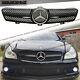 Fit Benz 05-08 W219 Cls-sedan Front Bumper Fence Grille- Gloss Black B-sl Look