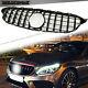 Fit Benz 2015 2016 2017 2018 W205 C-class Gt Front Grille All Gloss Black New