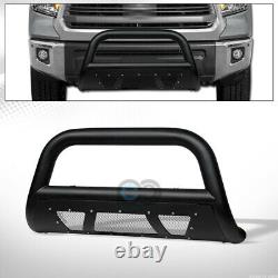 Fits 07-21 Toyota Tundra/Sequoia Textured Blk Studded Mesh Bull Bar Grille Guard