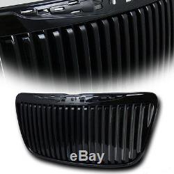 Fits 2011-2014 Chrysler 300 Black Chrome Grille Vertical Bar Bentley Grill