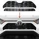 Fits 2019 2020 Toyota Rav4 Gloss Black Snap On Grille Overlay Front Grill Cover