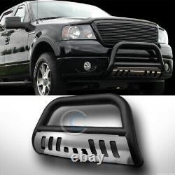 Fits 97-03 Ford F150/F250/Expedition Matte Blk/Skid Bull Bar Bumper Grille Guard