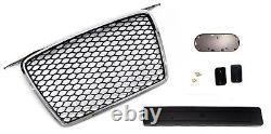 Fits Audi A3 8P radiator grille honeycomb grill front grill black chrome 05-08