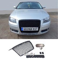 Fits Audi A3 8P radiator grille honeycomb grill front tuning grill emblem holder