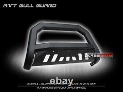 For 04-20 Ford F150 Matte Blk AVT Series Bull Bar Push Bumper Grill Grille Guard