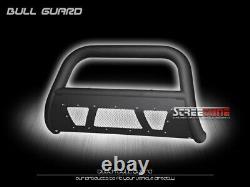 For 05-07 F250/F350 Superduty Matte Blk Studded Mesh Bull Bar Grill Grille Guard