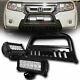 For 05-15 Toyota Tacoma Blk Bull Bar Bumper Grille Guard+36w Cree Led Fog Lamps